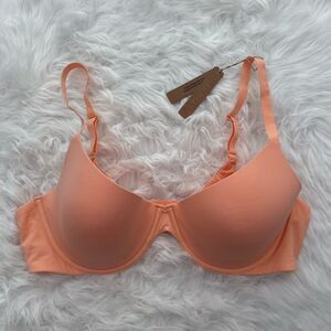 Skims Fits Everybody Scoop Plunge Bra Faded Nectar Size 42C